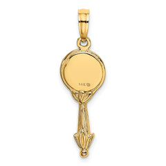 14K 3-D Hand Mirror Charm