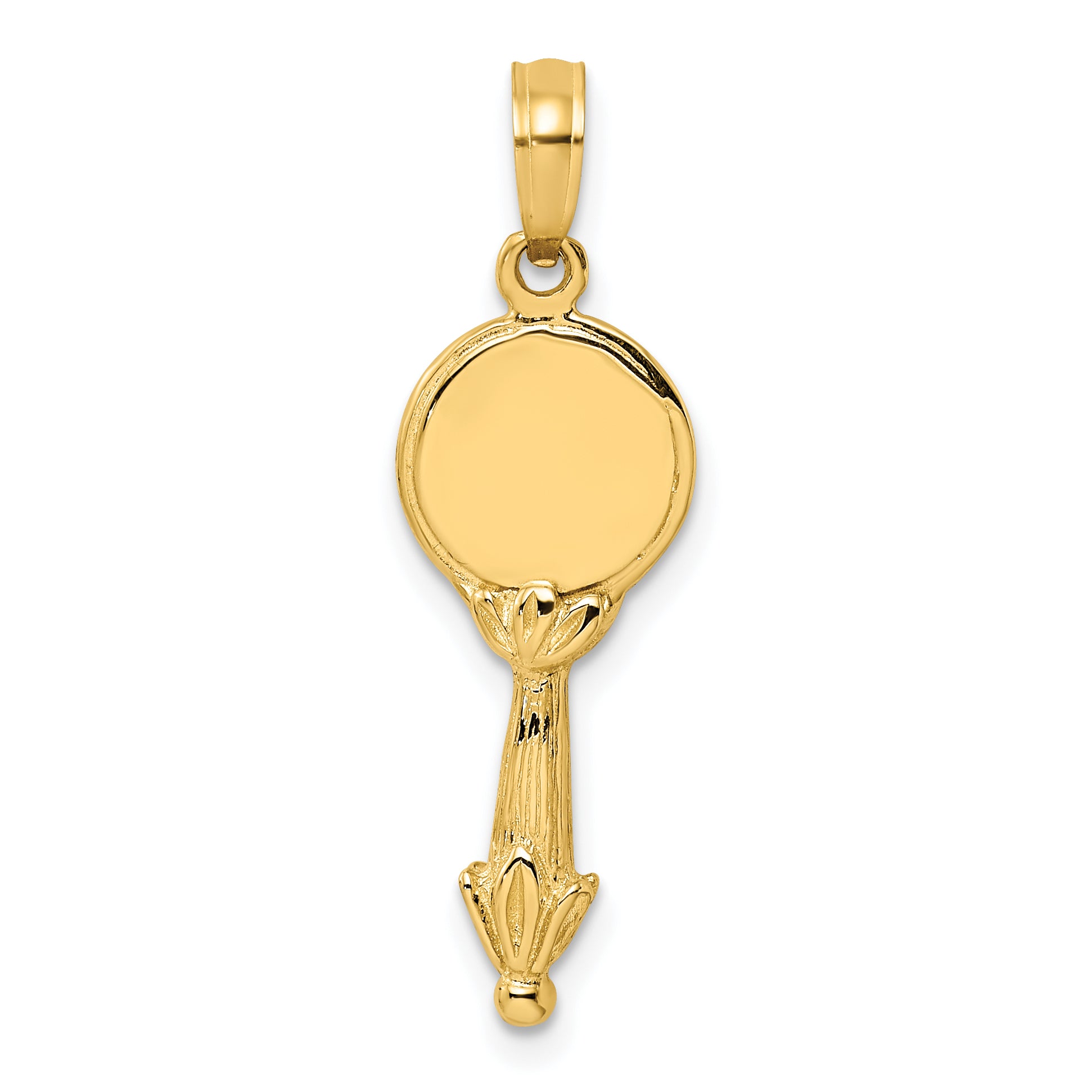 14K 3-D Hand Mirror Charm