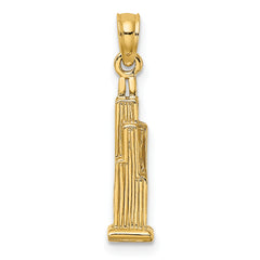 14K 3D WillisTower (Chicago) Charm