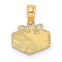 14K Wrapped Gift Box Charm