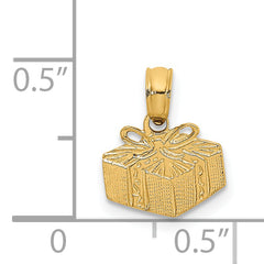 14K Wrapped Gift Box Charm