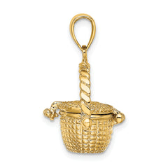14K 3-D Moveable Nantucket Basket Charm
