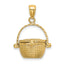 14K 3-D Moveable Nantucket Basket Charm