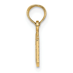 14K Flat Cut-Out Camera Charm