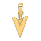 14K 3-D Arrowhead Charm