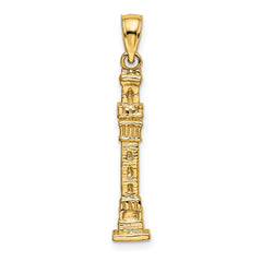 14K 3D Pilgrim Memorial Monument Charm