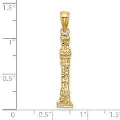 14K 3D Pilgrim Memorial Monument Charm