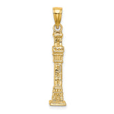 14K 3D Pilgrim Memorial Monument Charm