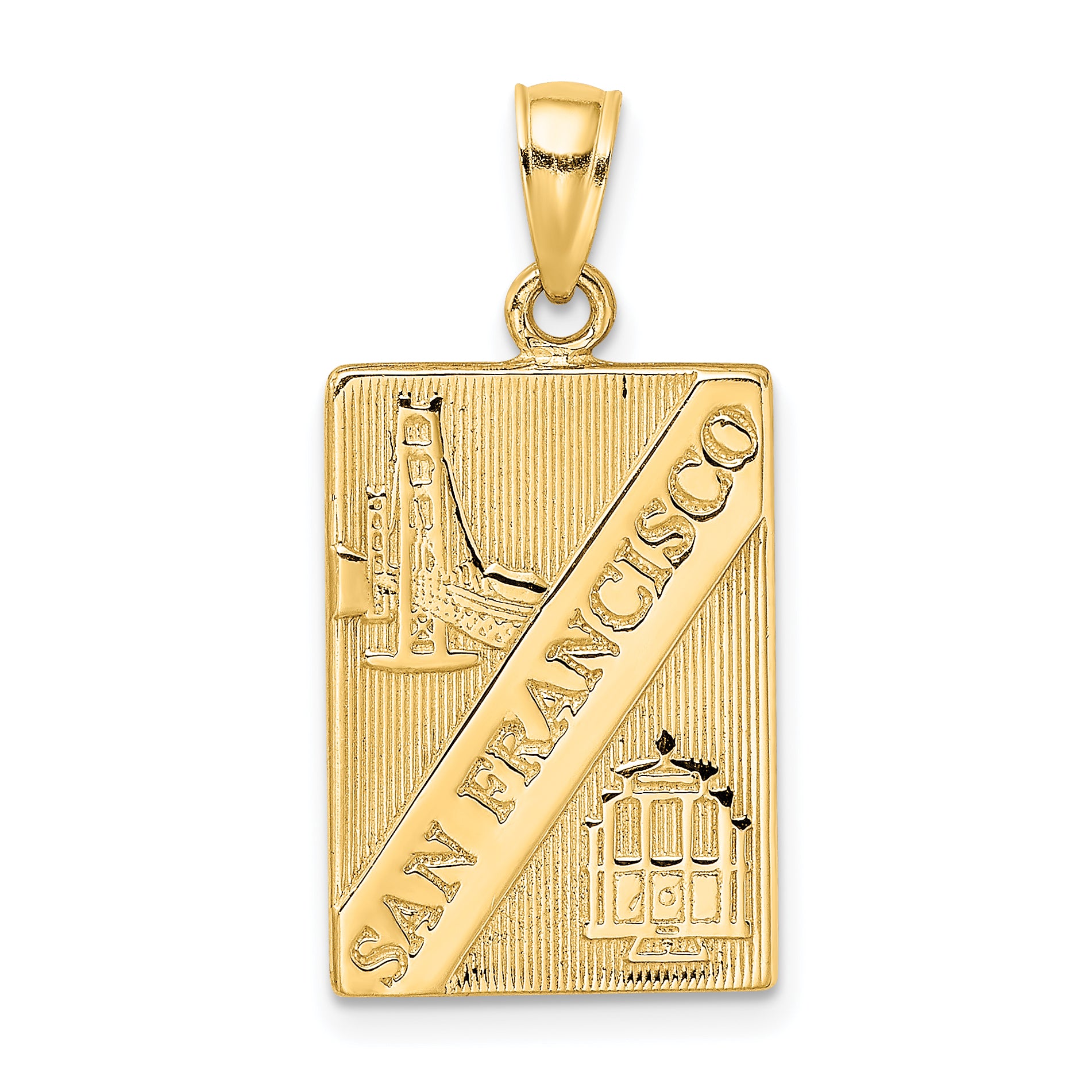 14K SAN FRANCISCO Reversible Charm