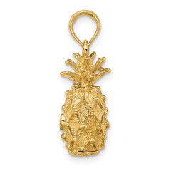 14K 3-D Pineapple Charm