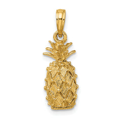 14K 3-D Pineapple Charm