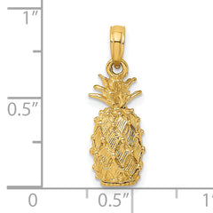 14K 3-D Pineapple Charm