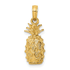 14K 3-D Pineapple Charm