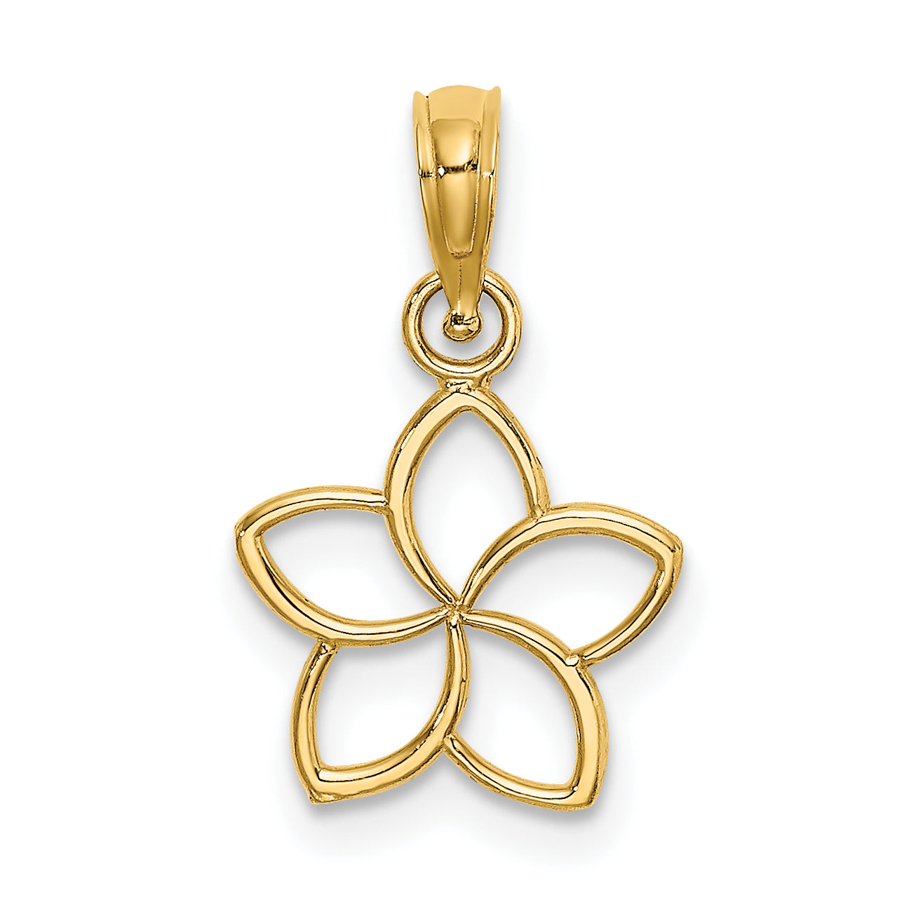 14k Cut Out Flower Charm