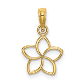 14k Cut Out Flower Charm