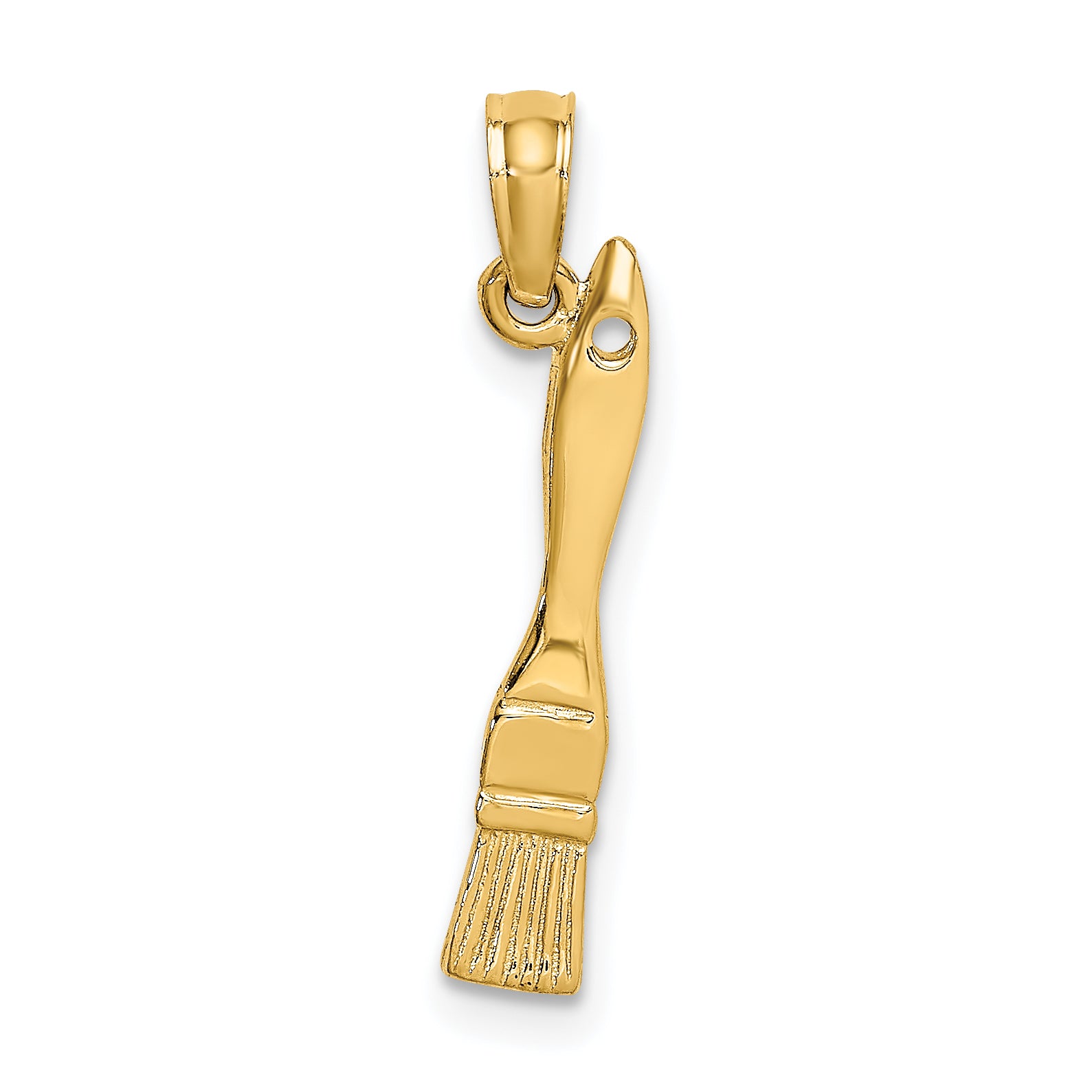 14K 3-D Paint Brush Charm