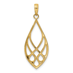 14K Celtic Knot Teardrop Charm