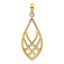 14K Celtic Knot Teardrop Charm