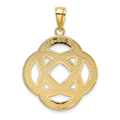14K Large Celtic Eternity Knot Circle Charm