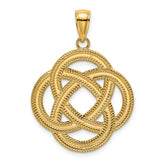14K Large Celtic Eternity Knot Circle Charm
