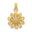 14k Sunflower Charm