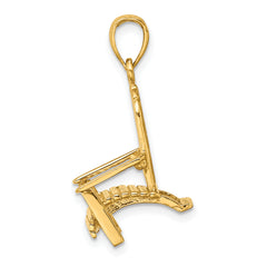 14K 3-D Beach Chair Charm