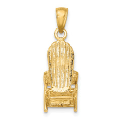 14K 3-D Beach Chair Charm