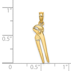 14K 3-D Moveable Pliers Charm