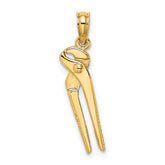 14K 3-D Moveable Pliers Charm