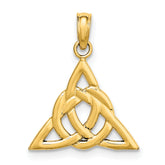 14k Small Celtic Trinity Knot Charm