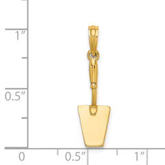 14K 3-D Concrete Tool Spatula Charm
