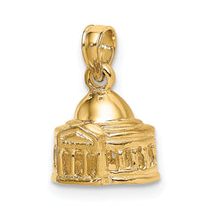 14K 3D Jefferson Memorial Building Washington Charm