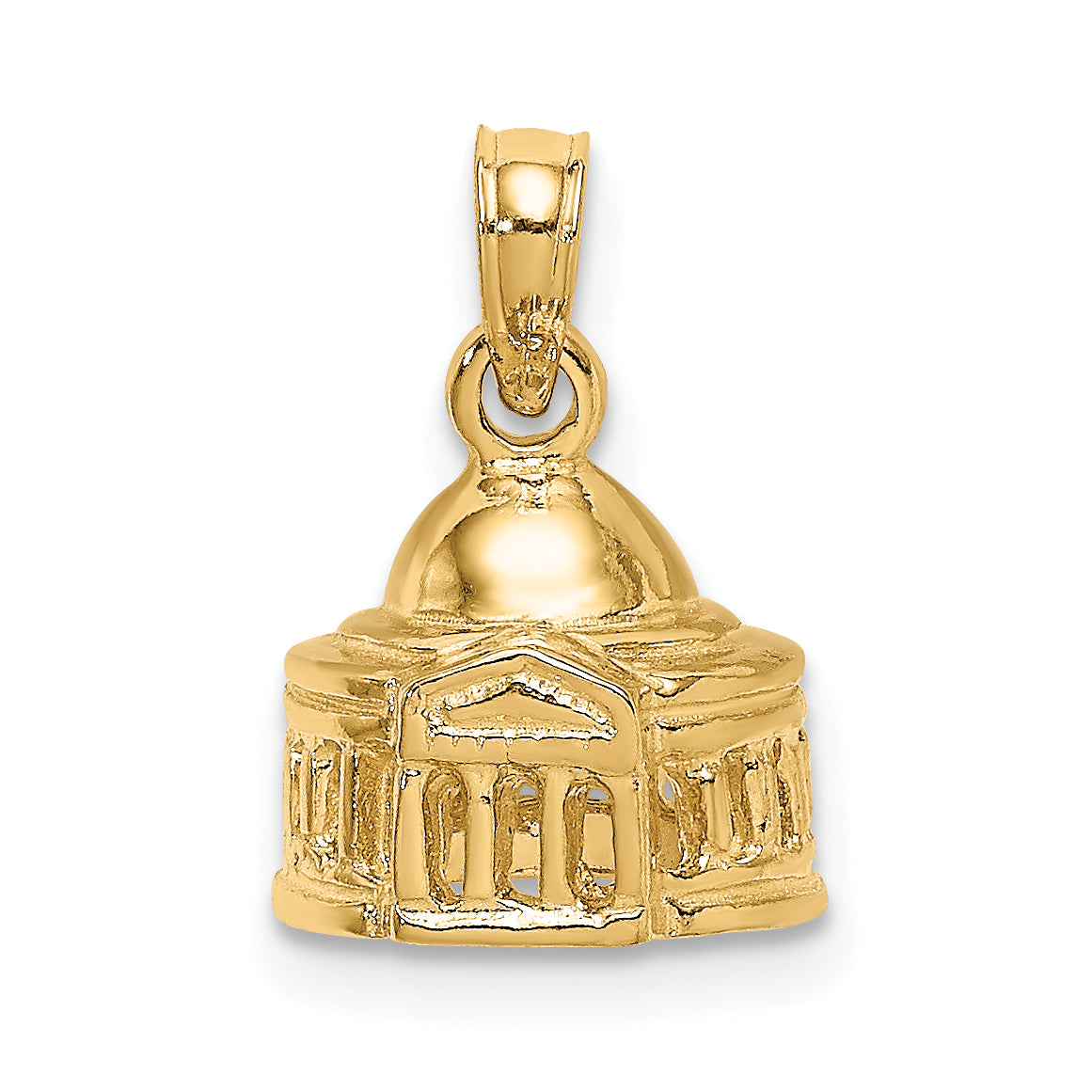 14K 3D Jefferson Memorial Building Washington Charm