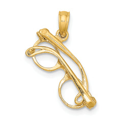 14K 3-D Moveable Glasses Charm