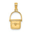 14K 3-D Moveable Polished Purse Charm