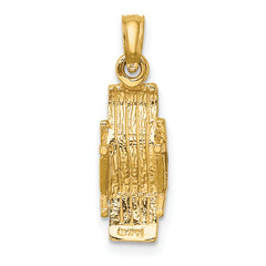 14K 3-D Lounge Beach Chair Charm
