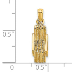 14K 3-D Lounge Beach Chair Charm