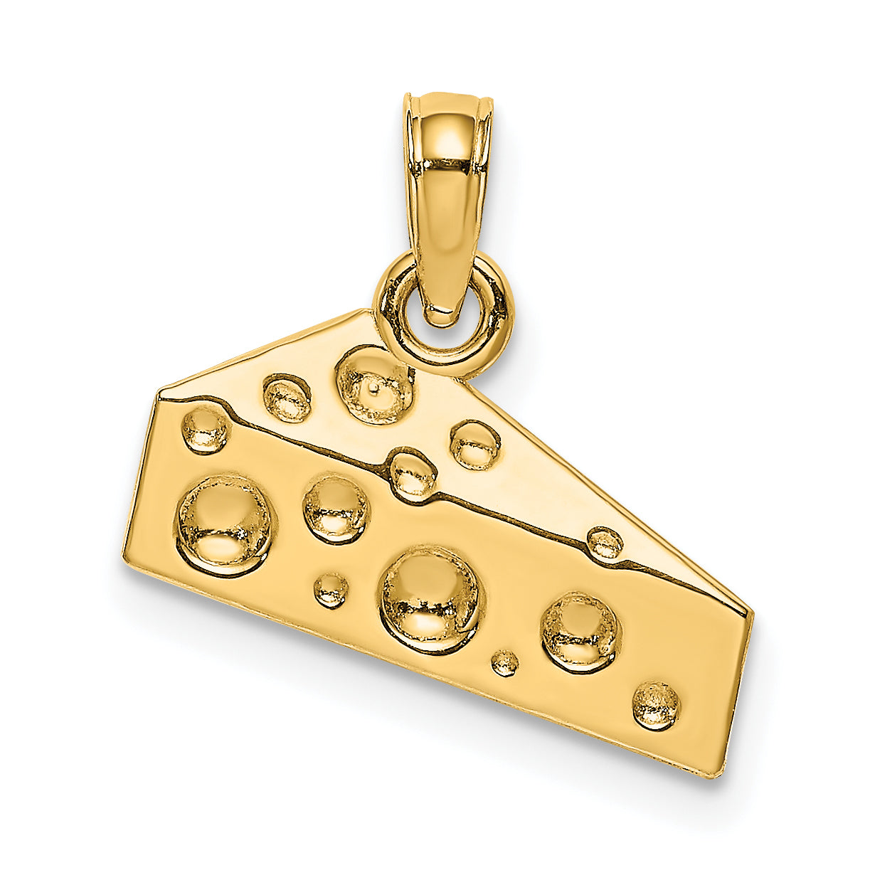 14K Cheese Wedge Charm
