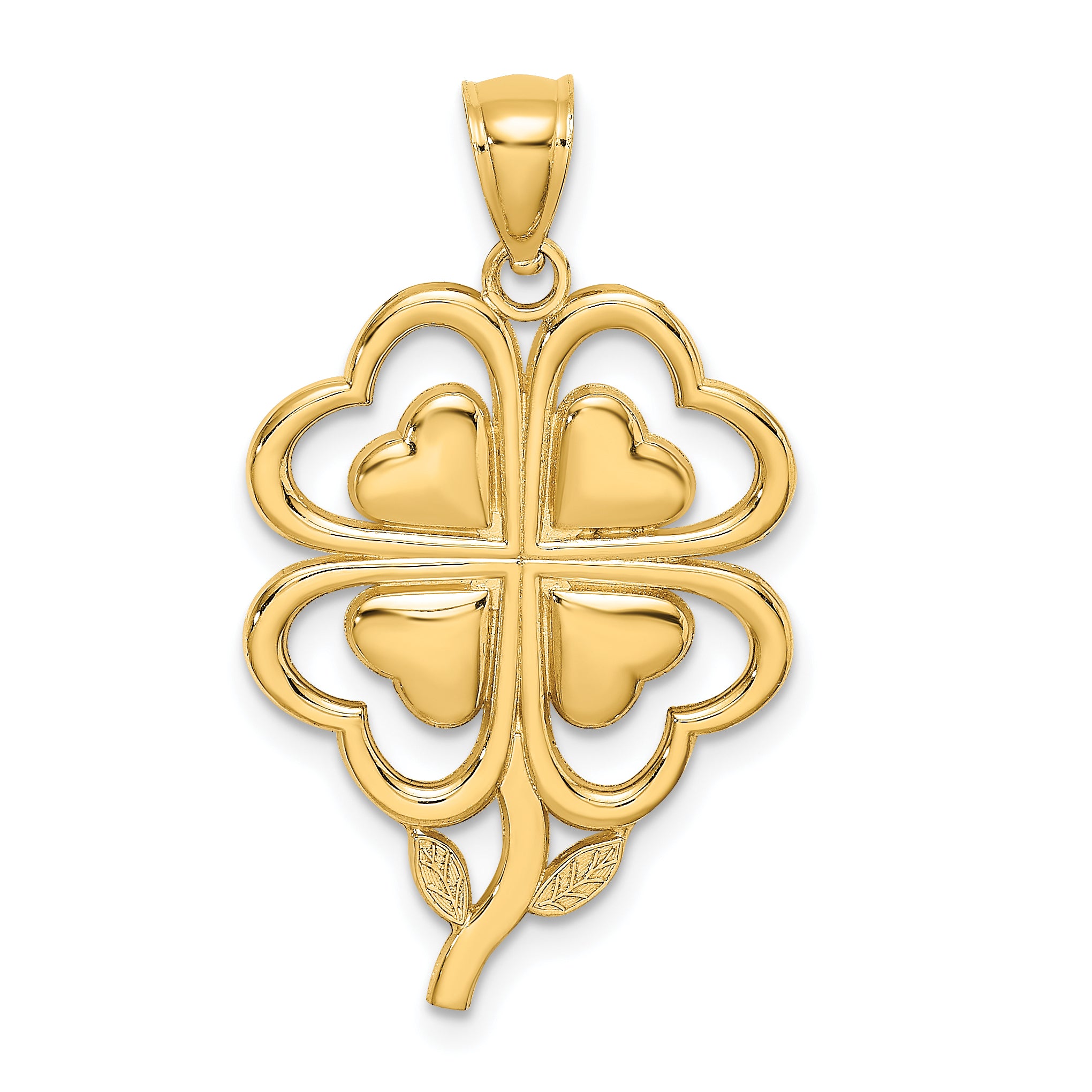 14K 4-Leaf Clover Charm