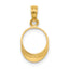 14K 3-D Polished Beach Bum Sun Visor Charm