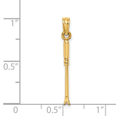 14K 3-D Weeding Garden Tool Charm