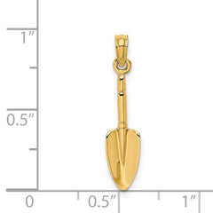 14K 3-D Trowel Garden Tool Charm