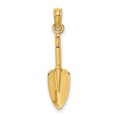 14K 3-D Trowel Garden Tool Charm