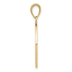 14K Large Tree Of Life In Round Frame Charm