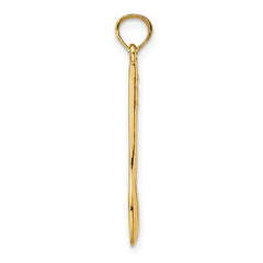 14K Polished 3-D Spoon Charm
