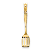 14K 3-D Polished Spatula Charm