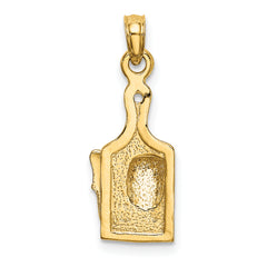 14k Cheese Board w/ Knife Charm