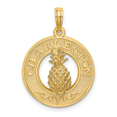 14K CHARLESTON Pineapple Charm