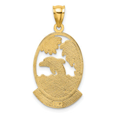 14K SARASOTA w/ Dolphin Sunset Scene Charm