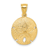 14K Sand Dollar Charm